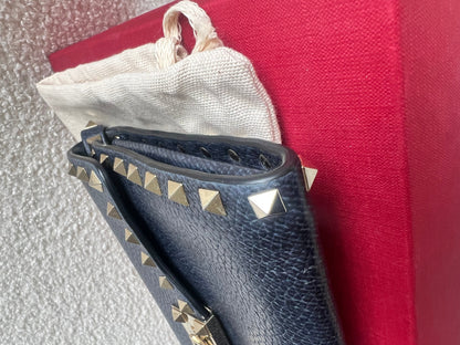 Valentino Garavani Navy Blue Rockstud Crossbody