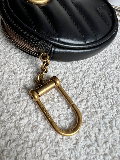 Gucci Black GG Marmont Coin Pouch (RRP £350)