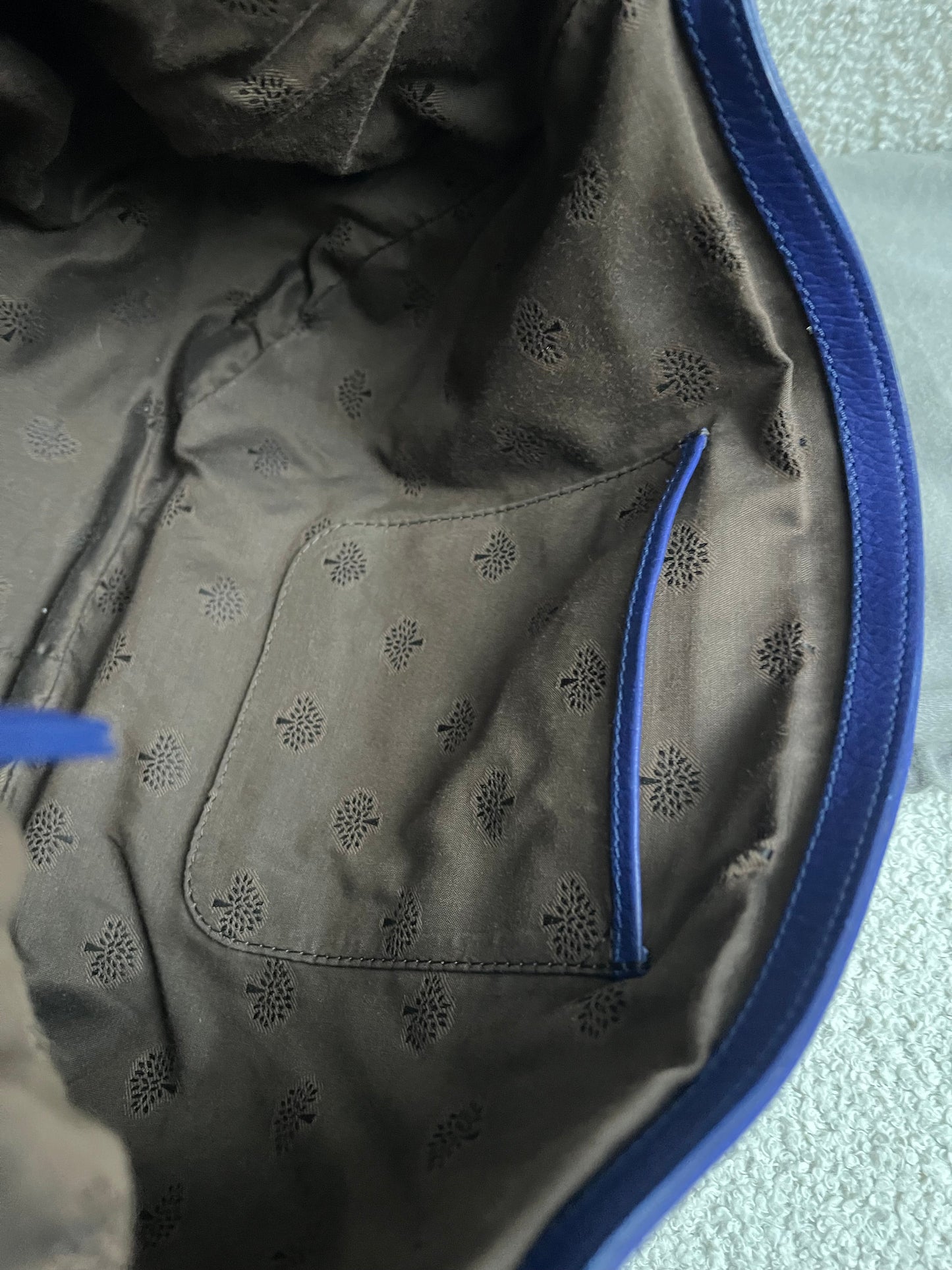 Mulberry Blue Daria Satchel (RRP £795)