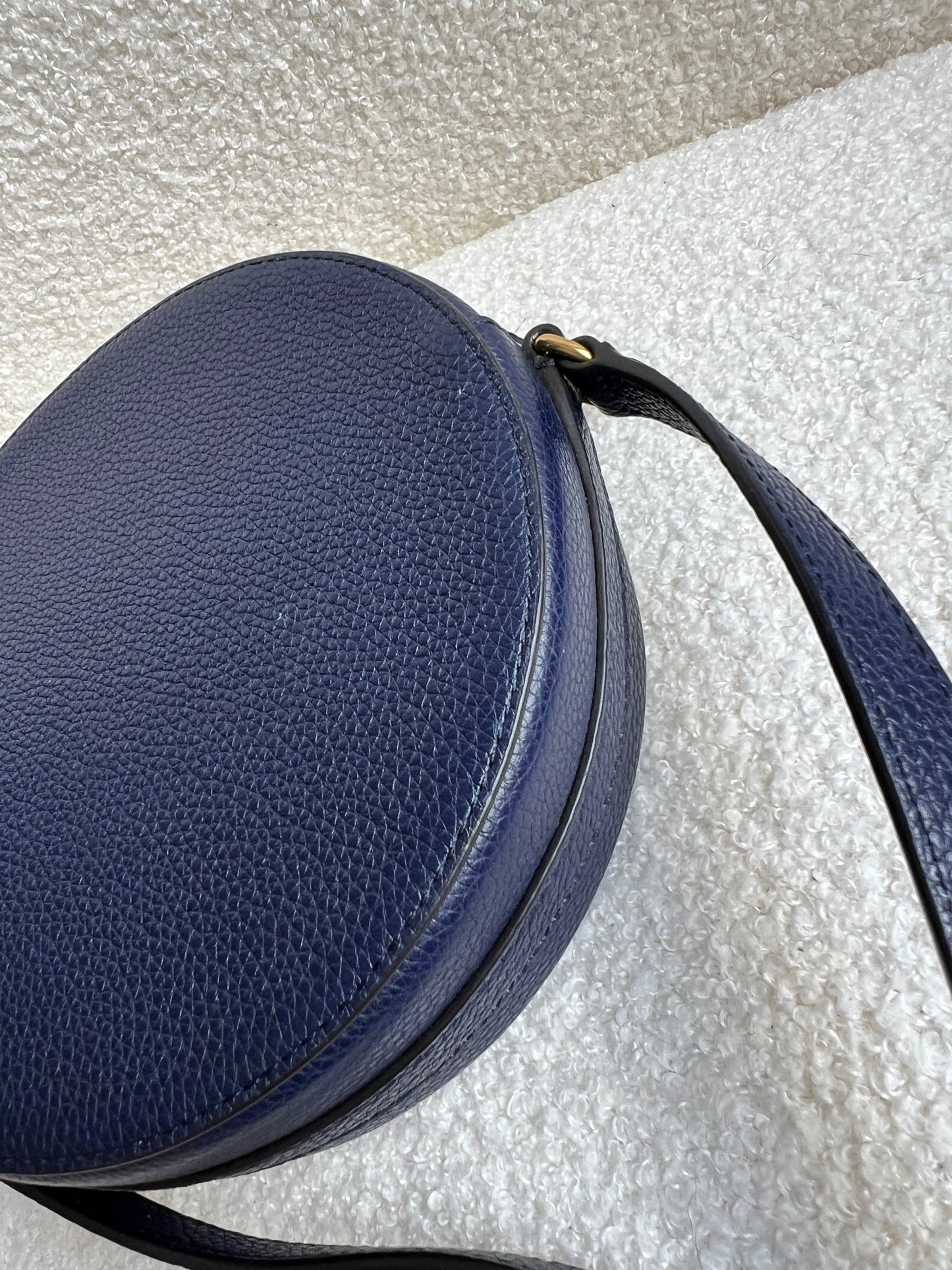 Mulberry Union Jack Midnight Darley Round Shoulder Clutch
