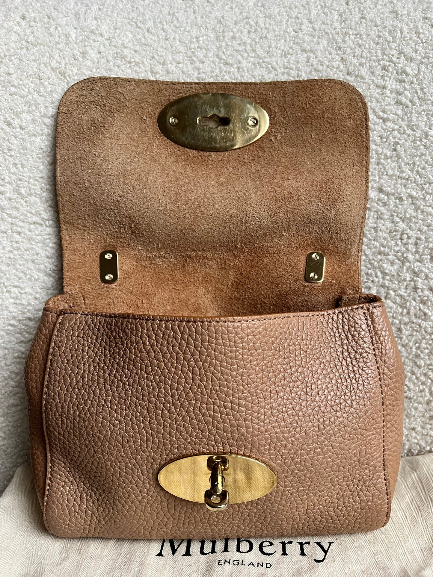 Mulberry Light Salmon Regular Top Handle Lily (RRP £1095)
