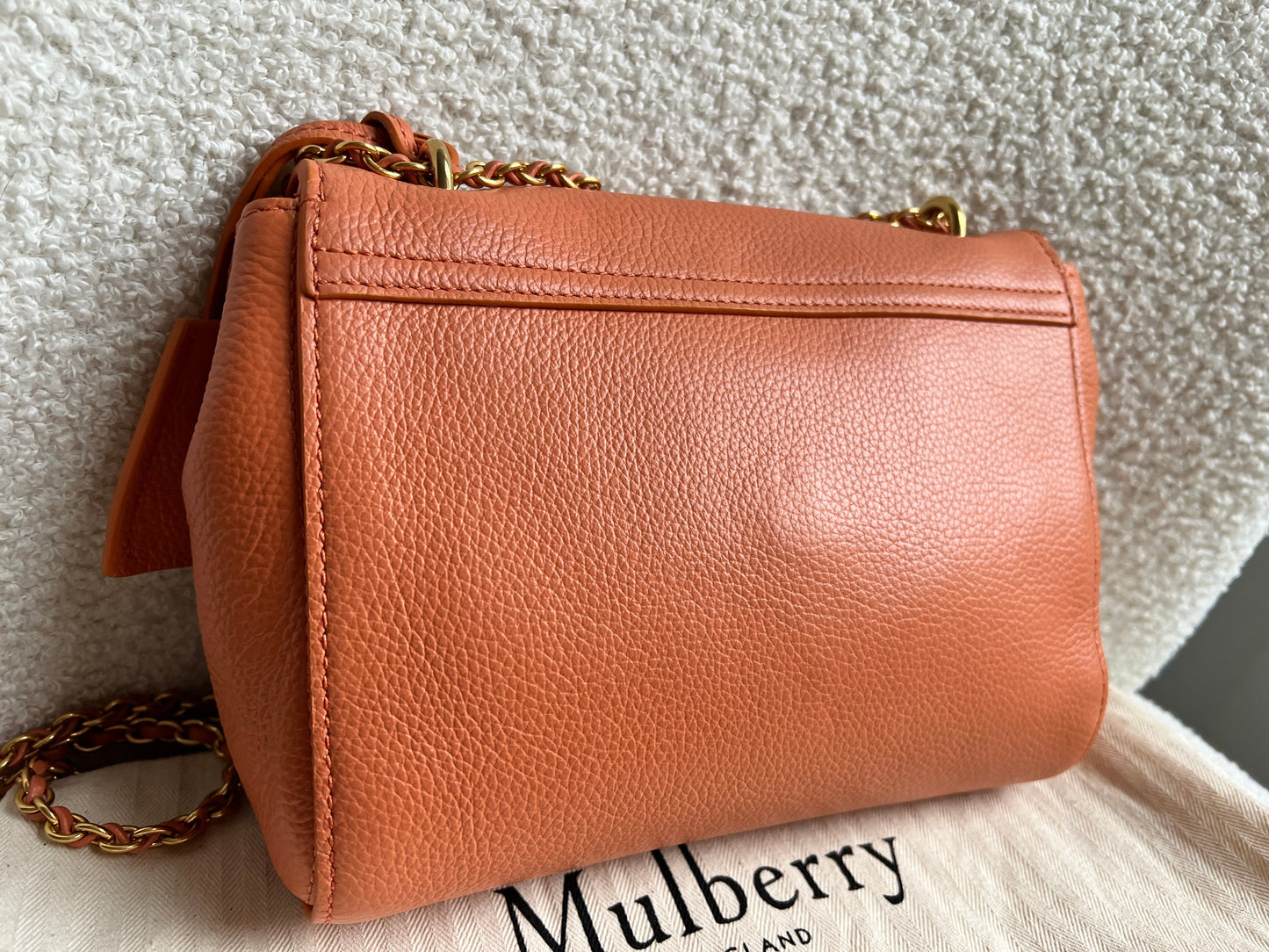 Mulberry Apricot Regular Lily with Gold Hardware (RRP £995)