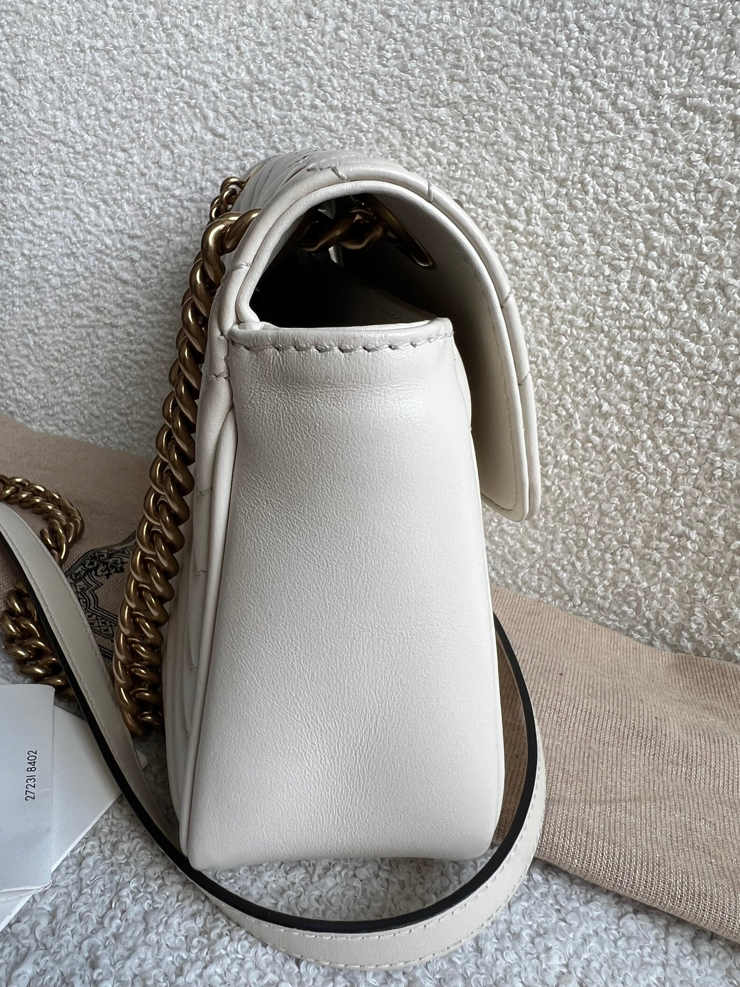 Gucci GG White Marmont Small Shoulder Bag (RRP £1890)