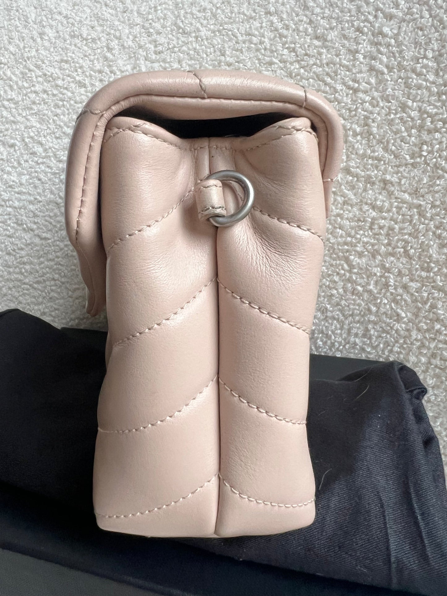 Yves Saint Laurent (YSL) Pale Pink Toy Lou Lou with Silver Hardware (RRP £1,380)