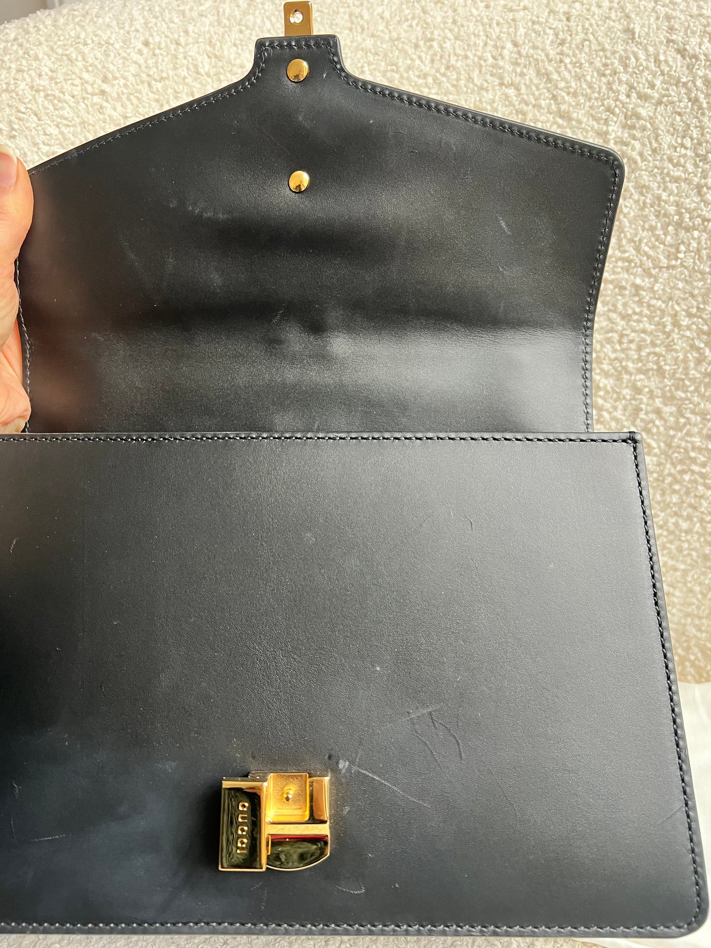 Gucci Navy Blue Sylvie Small Bag (RRP £1,920)