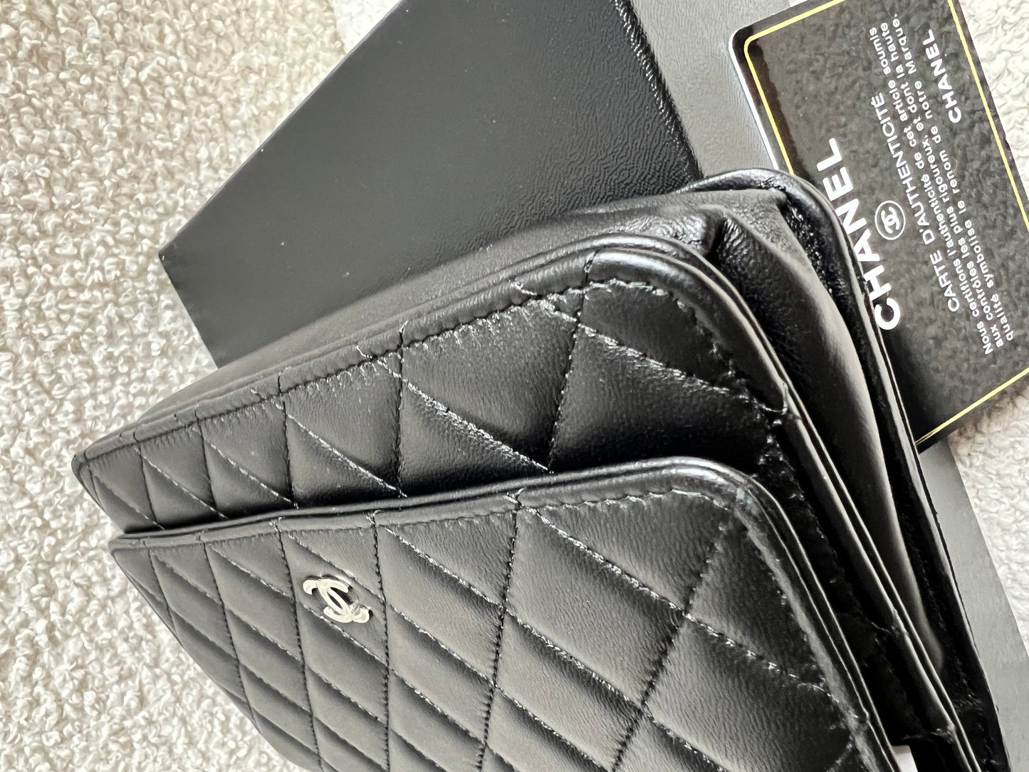Chanel Wallet on Chain in Black Lambskin Silver Hardware (RRP £2,930)