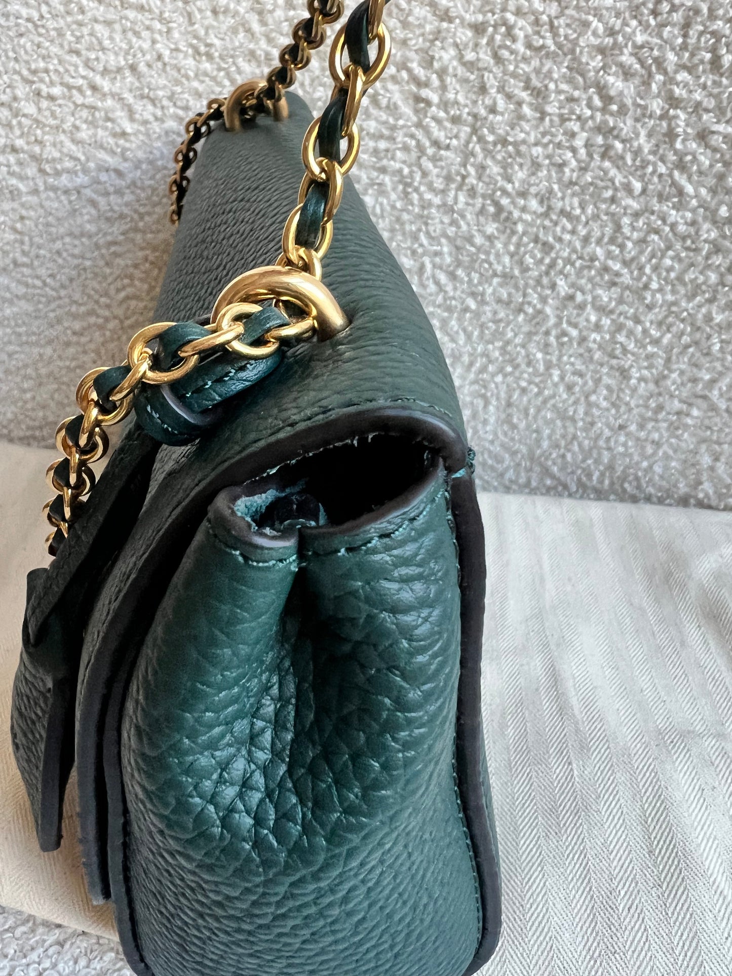 Mulberry Regular Lily in Mulberry Green Heavy Grain (RRP £1095)