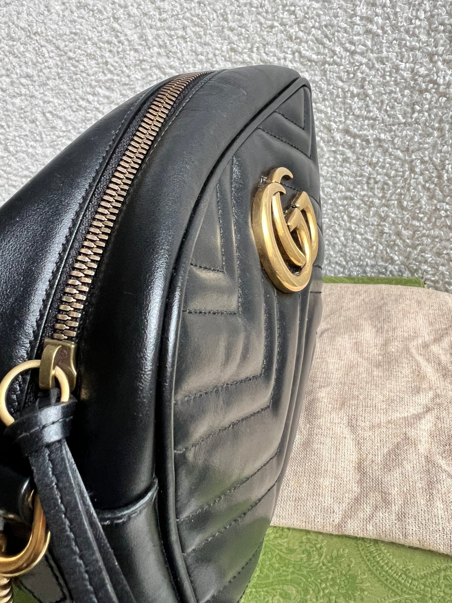 Gucci GG Black Marmont Small Shoulder Bag (RRP £1440)