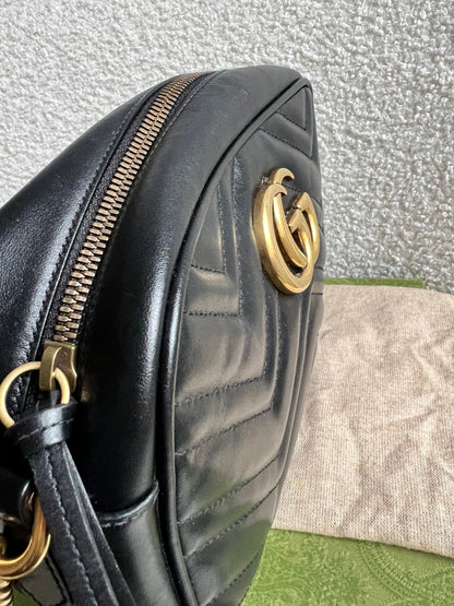 Gucci GG Black Marmont Small Shoulder Bag (RRP £1440)