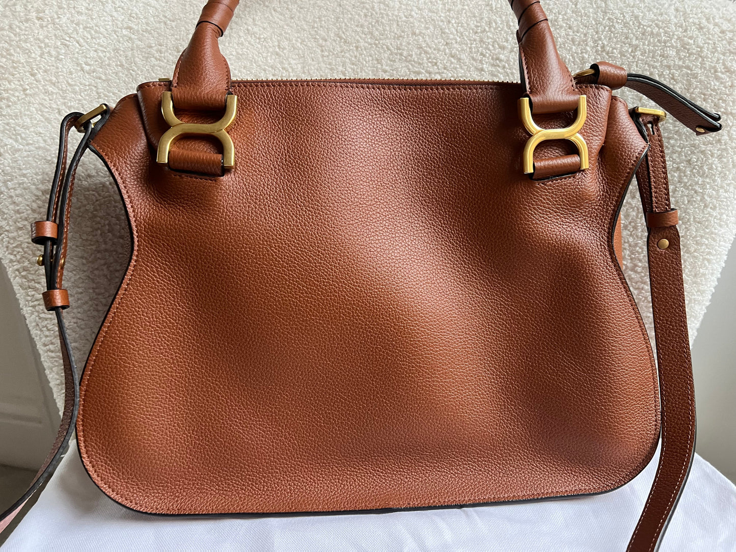 Chloe Medium Marcie Double Carry Bag in Tan (RRP £1890)