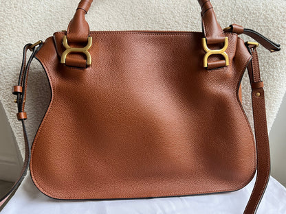 Chloe Medium Marcie Double Carry Bag in Tan (RRP £1890)
