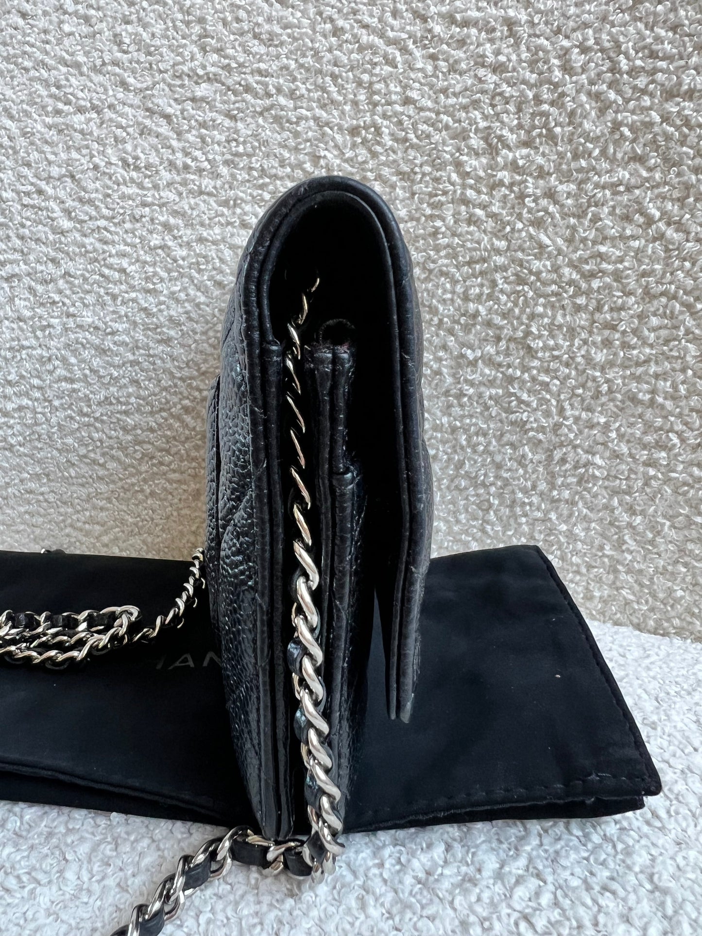 Chanel Wallet on Chain in Black Caviar Silver Hardware (RRP £2,930)