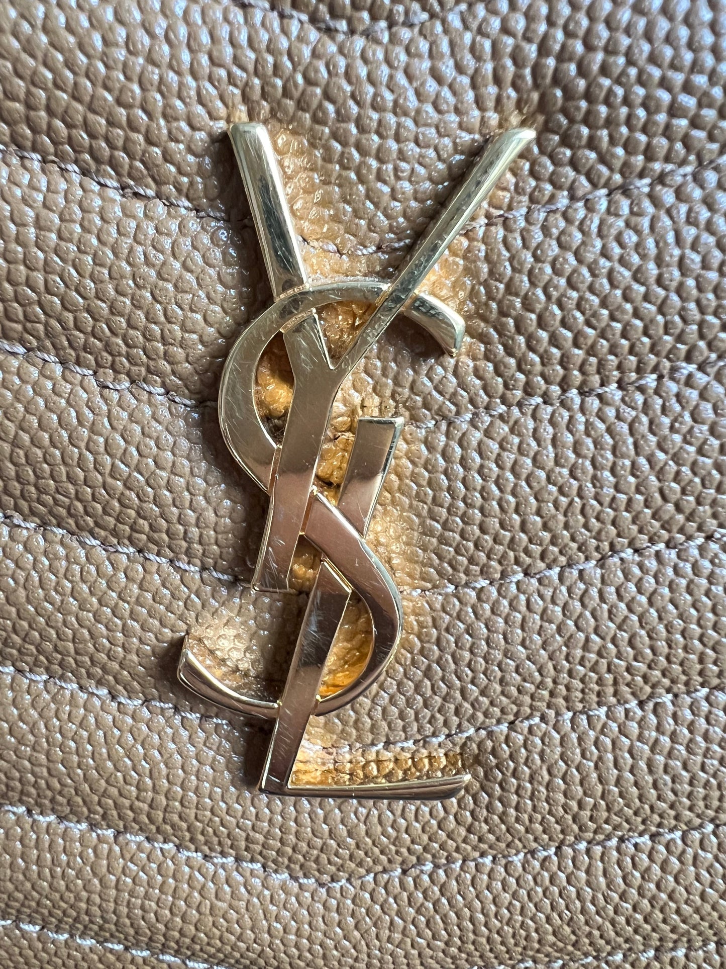 Yves Saint Laurent (YSL) Tan Mini Lou Camera Bag (RRP £1285)