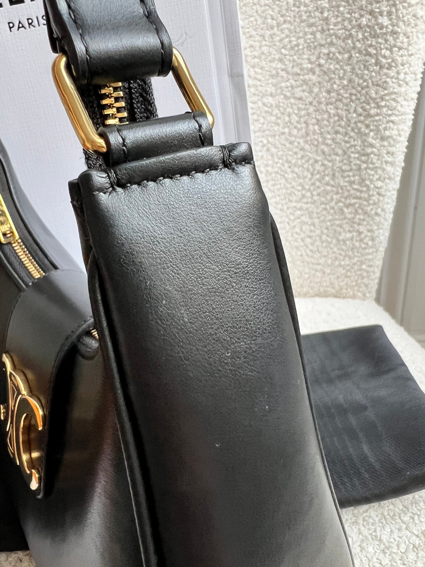 Celine Medium Ava Triomphe in Black (RRP £1850)