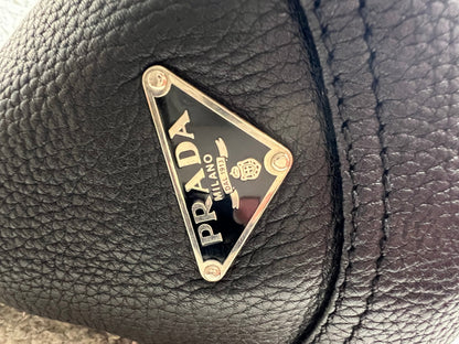 Prada Belted Zip Shoulder Bag Vitello Daino