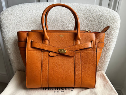Mulberry Orange Small Zipped Bayswater (RRP £1,195)