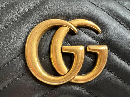 Gucci GG Black Marmont Small Shoulder Bag (RRP £1440)