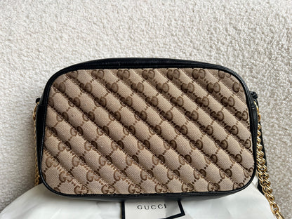 Gucci GG Marmont Canvas Small Shoulder Bag