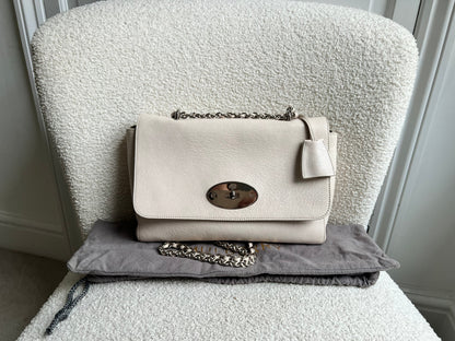 Mulberry White Medium Lily with Silver Hardware (RRP £1095)