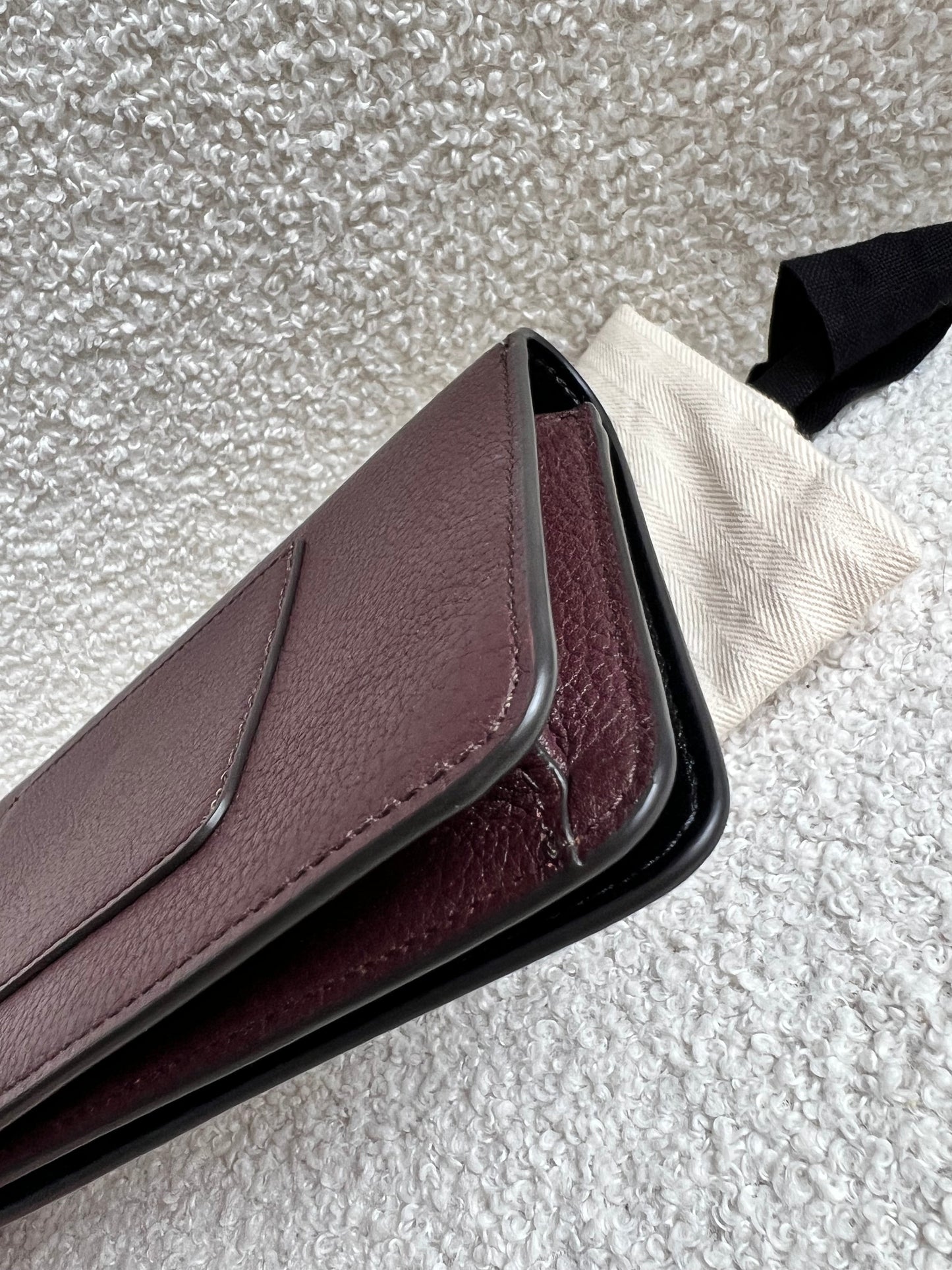 Mulberry Oxblood Bayswater Clutch (RRP £495)