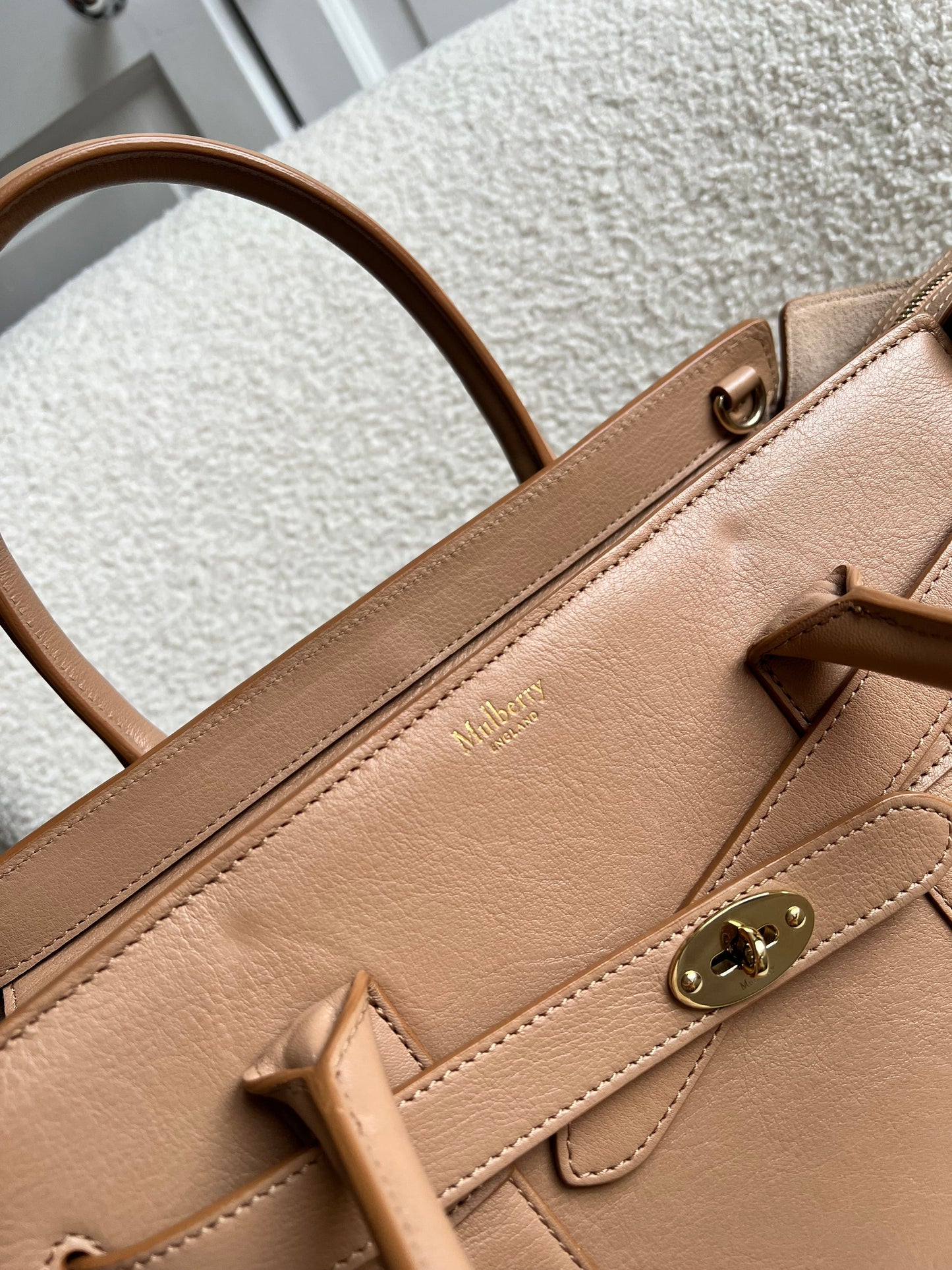 Mulberry Light Salmon Small Zipped Bayswater (RRP £1,245)
