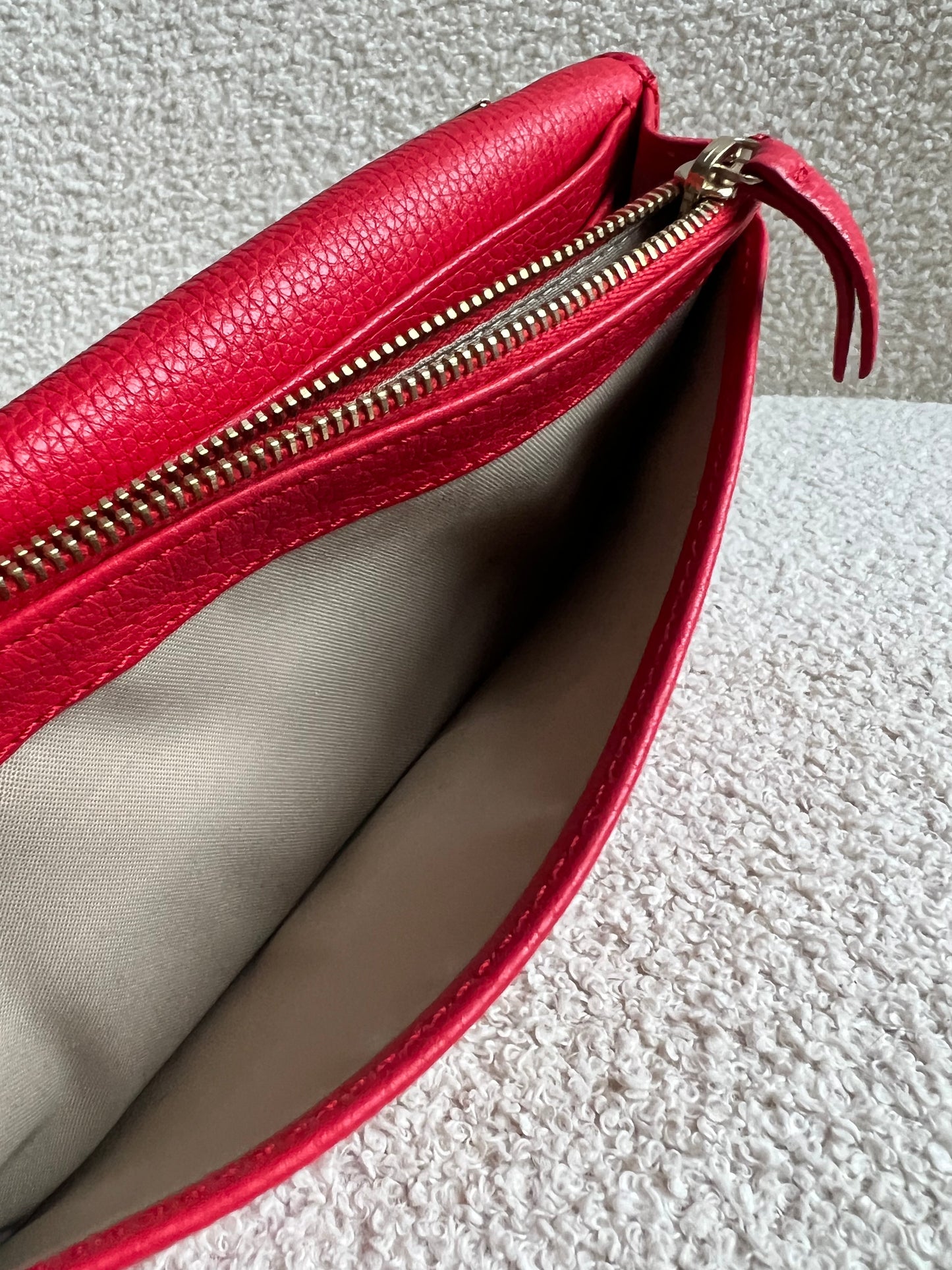 Mulberry Hibiscus Red Bayswater Clutch (RRP £495)