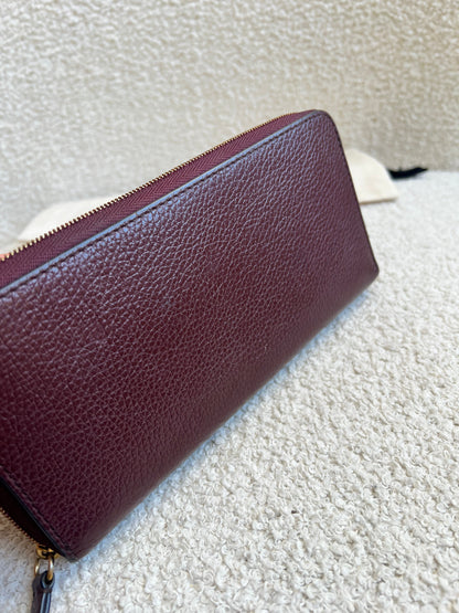Mulberry Oxblood Continental Wallet (RRP £345)
