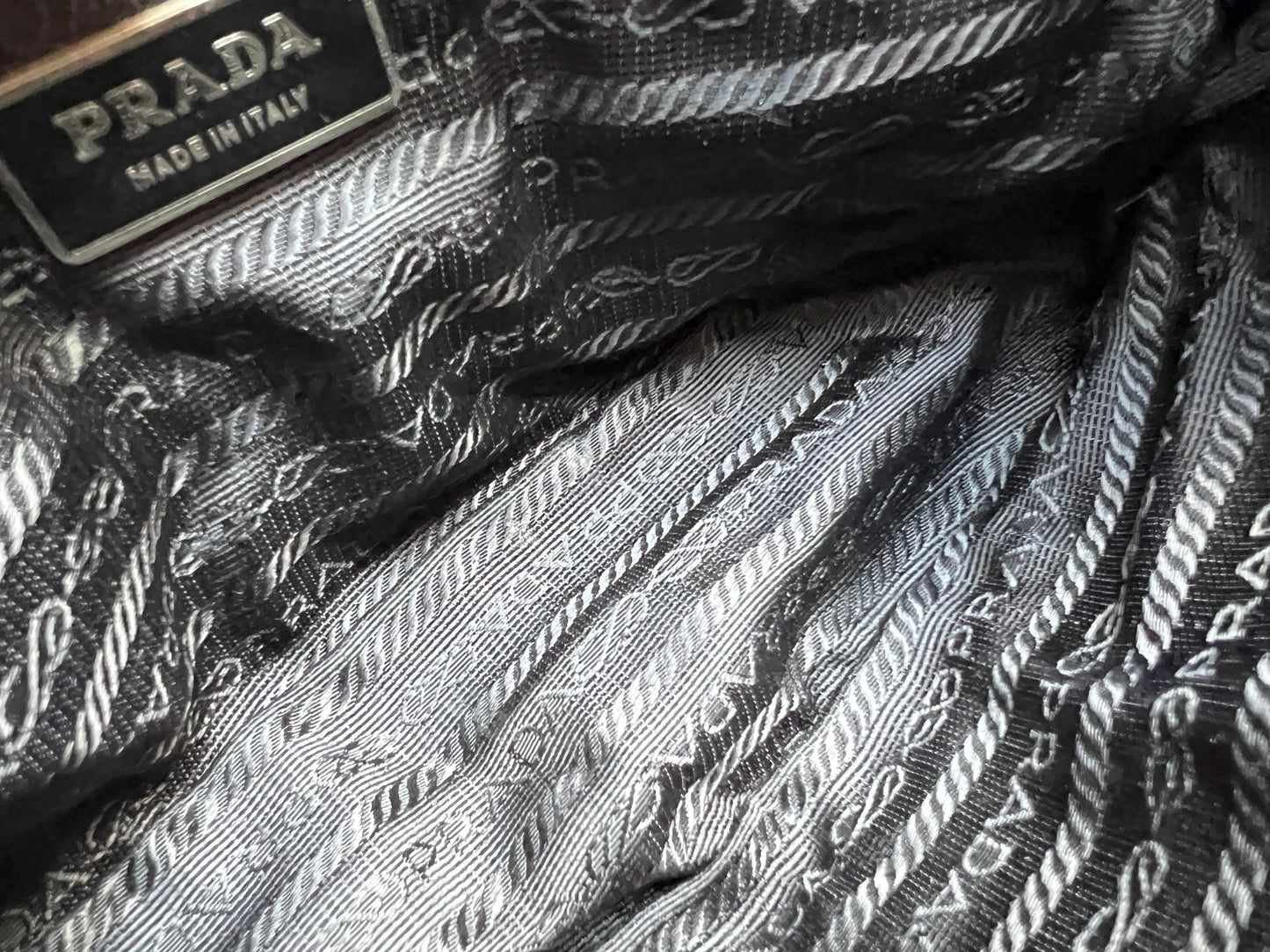Prada Vintage Nylon Buckle Shoulder Bag