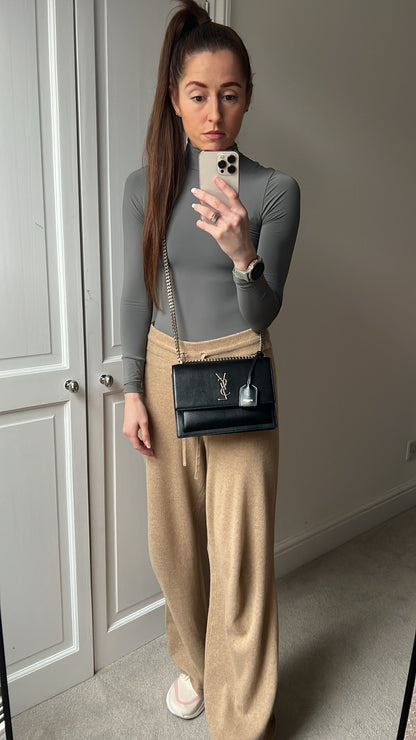 Yves Saint Laurent (YSL) Black Medium Sunset with Silver Hardware (RRP £1,950)