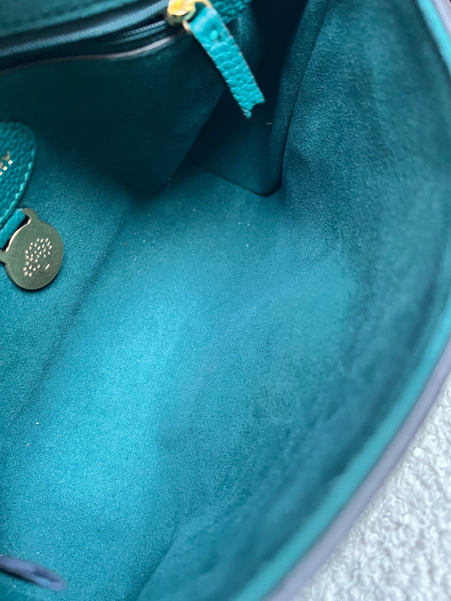 Mulberry Ocean Green Regular Lily with Gold Hardware (RRP £995)