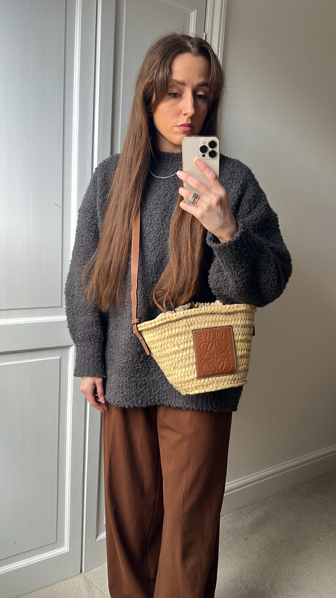 Loewe Drawstring bucket basket bag (RRP £450)