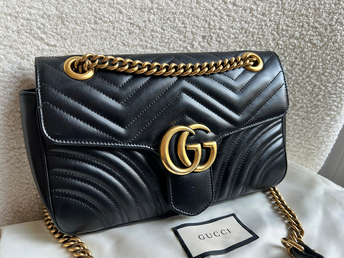 Gucci GG Black Marmont Small Shoulder Bag (RRP £2070)