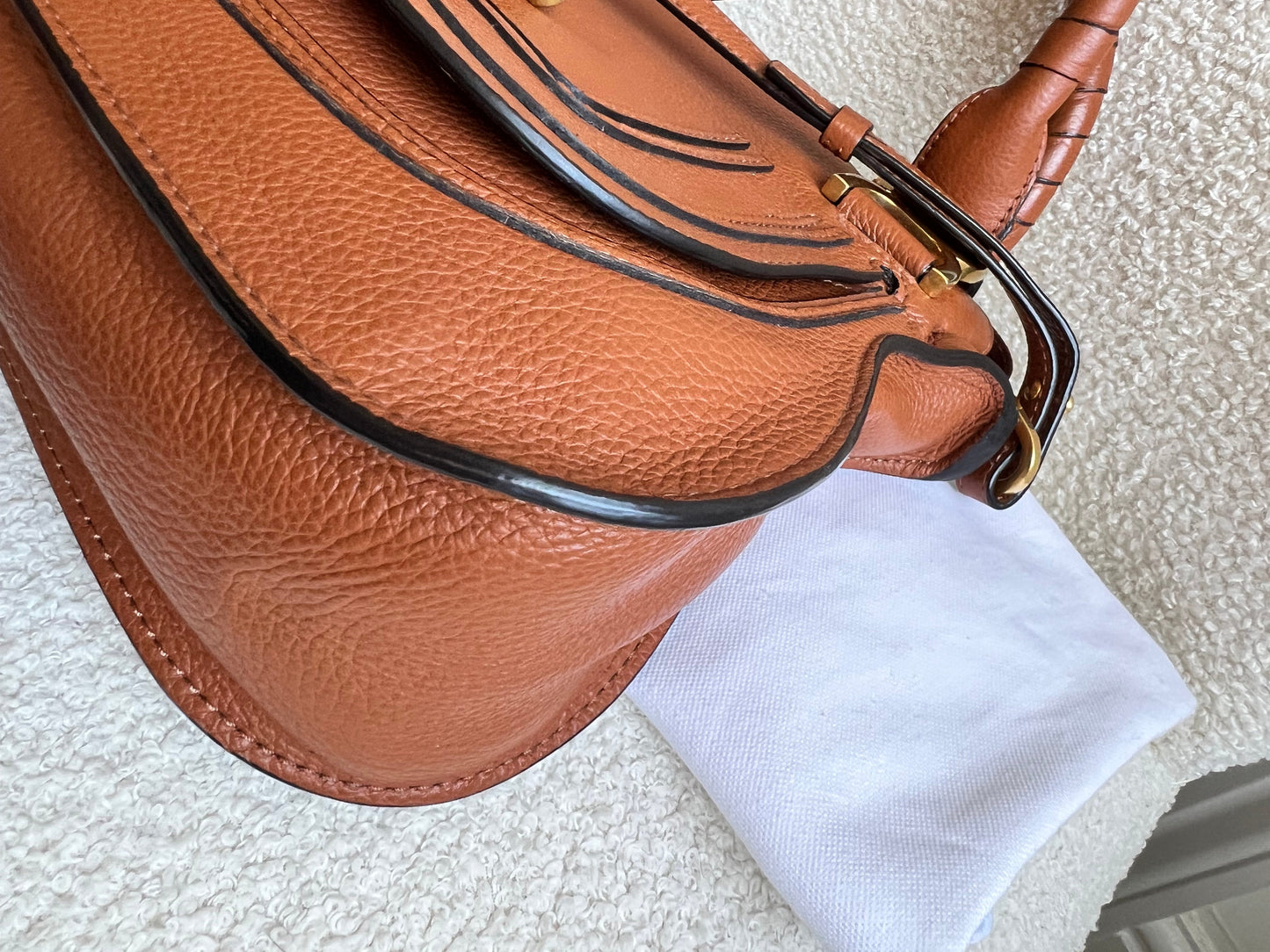 Chloe Tan Small Marcie Double Carry Bag (RRP £1690)