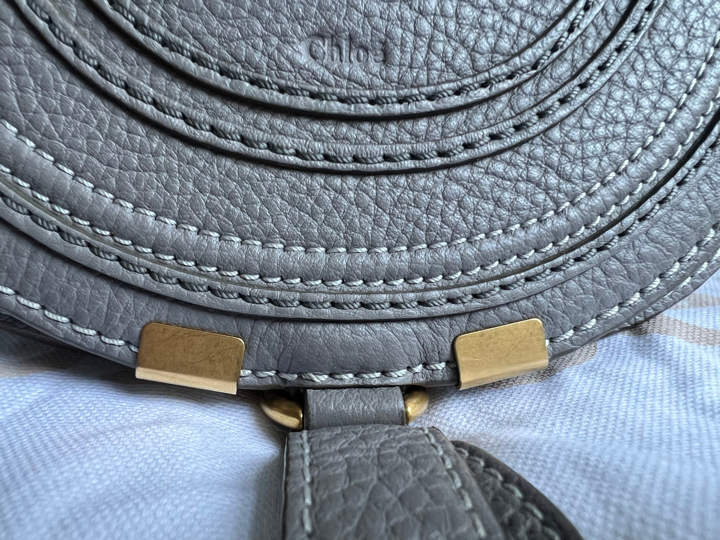 Chloe Small Cashmere Grey Marcie Saddle Bag (RRP £1050)