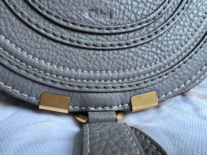 Chloe Small Cashmere Grey Marcie Saddle Bag (RRP £1050)