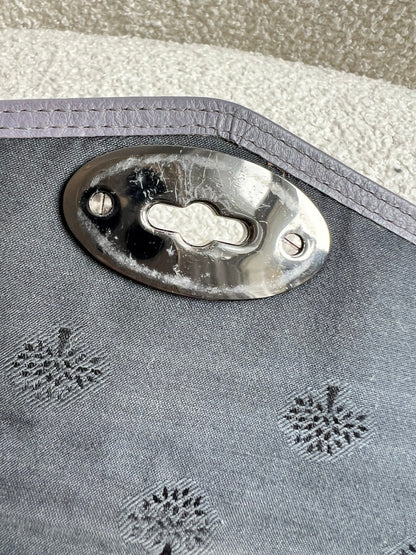Mulberry Foggy Grey Alexa Postmans Lock Wallet