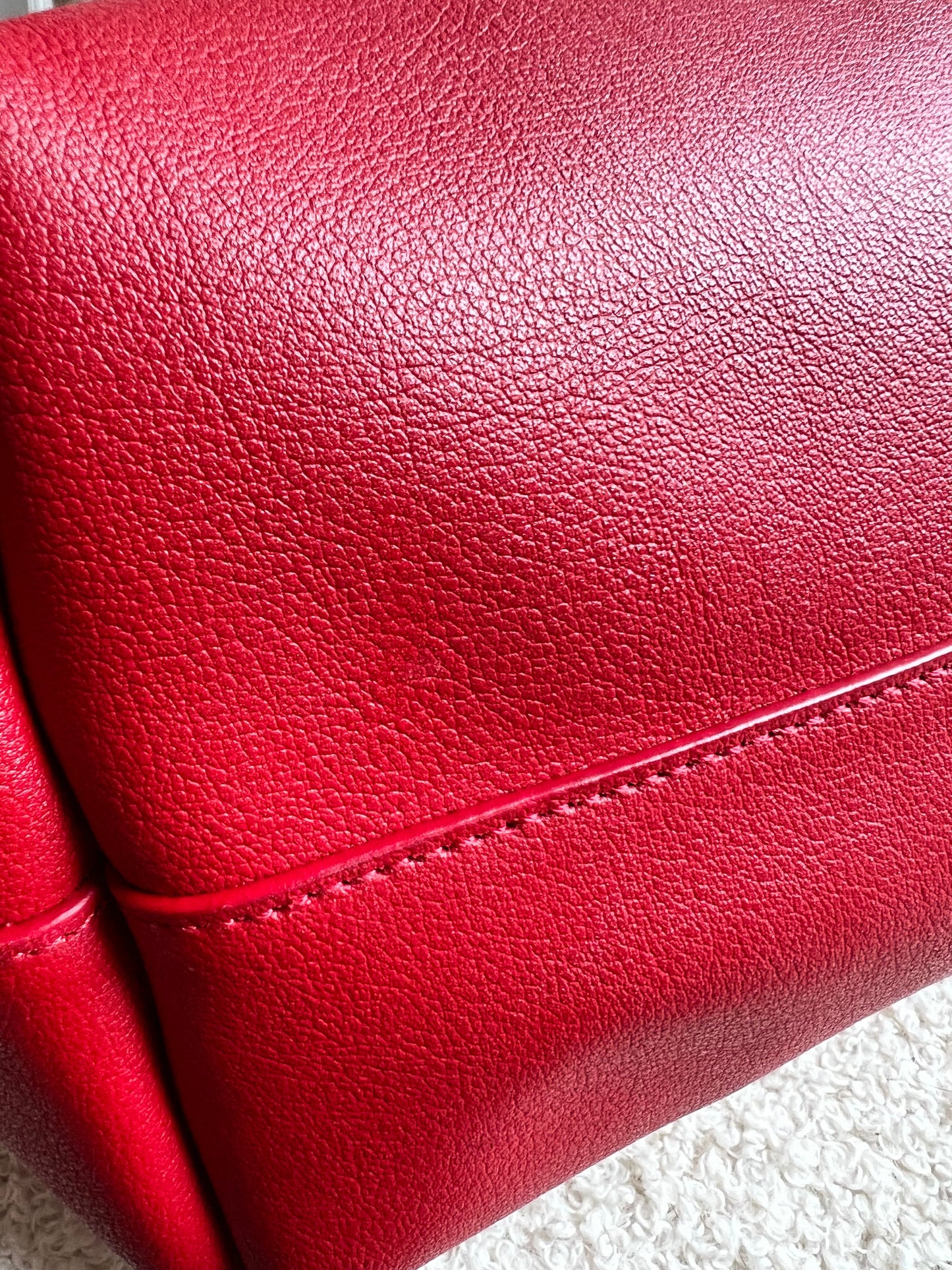 Yves Saint Laurent (YSL) Red E/W Shopping Tote (RRP £1115)