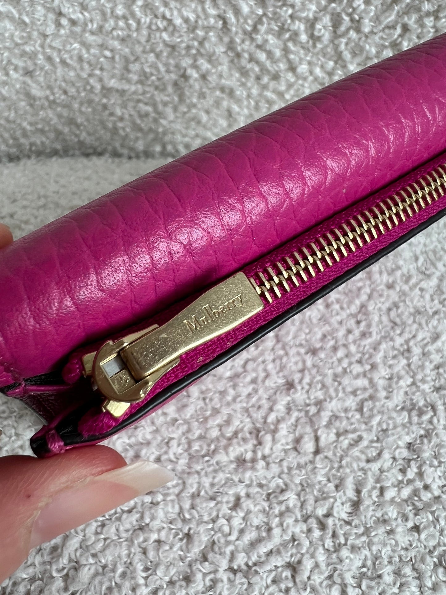 Mulberry Pink Darley Folded Multi Card Wallet (RRP £265)