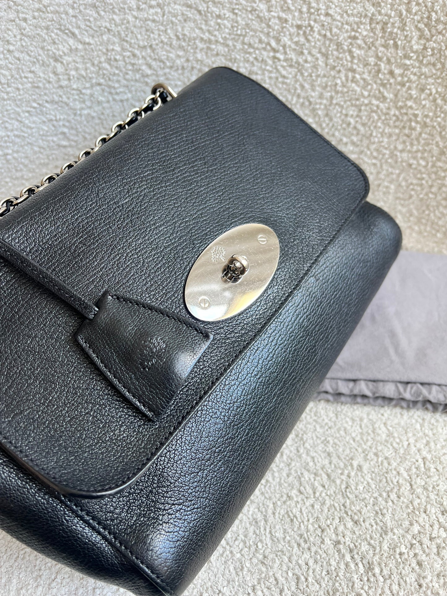 Mulberry Black Medium Lily with Silver Hardware (RRP £1095)