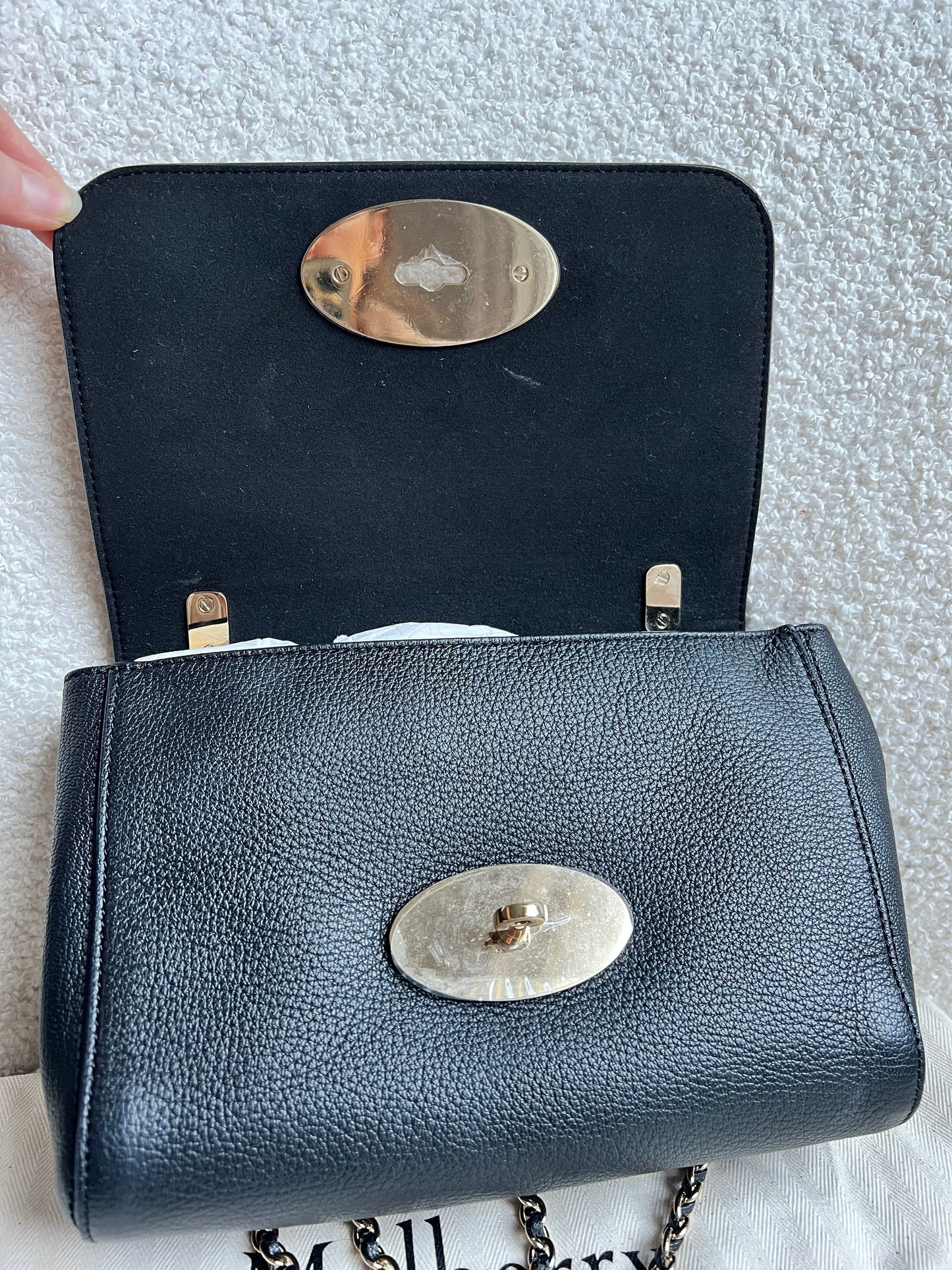 Mulberry Black Regular Lily with Gold Hardware (RRP £995)