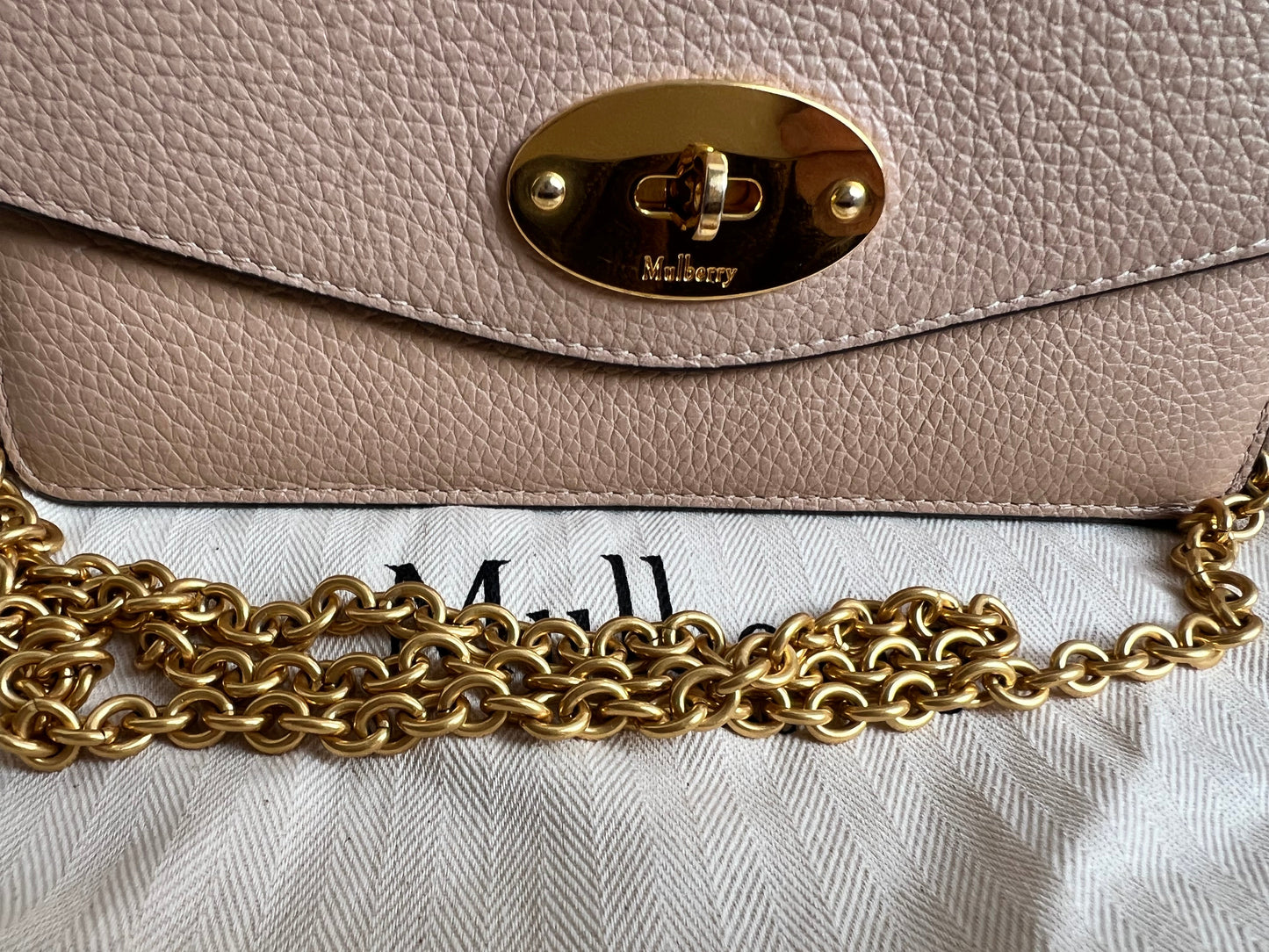 Mulberry Rosewater Small Darley Shoulder Bag (RRP £695)