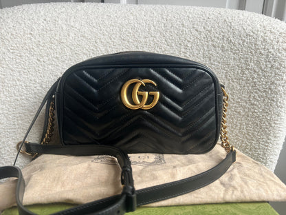 Gucci GG Black Marmont Small Shoulder Bag (RRP £1440)
