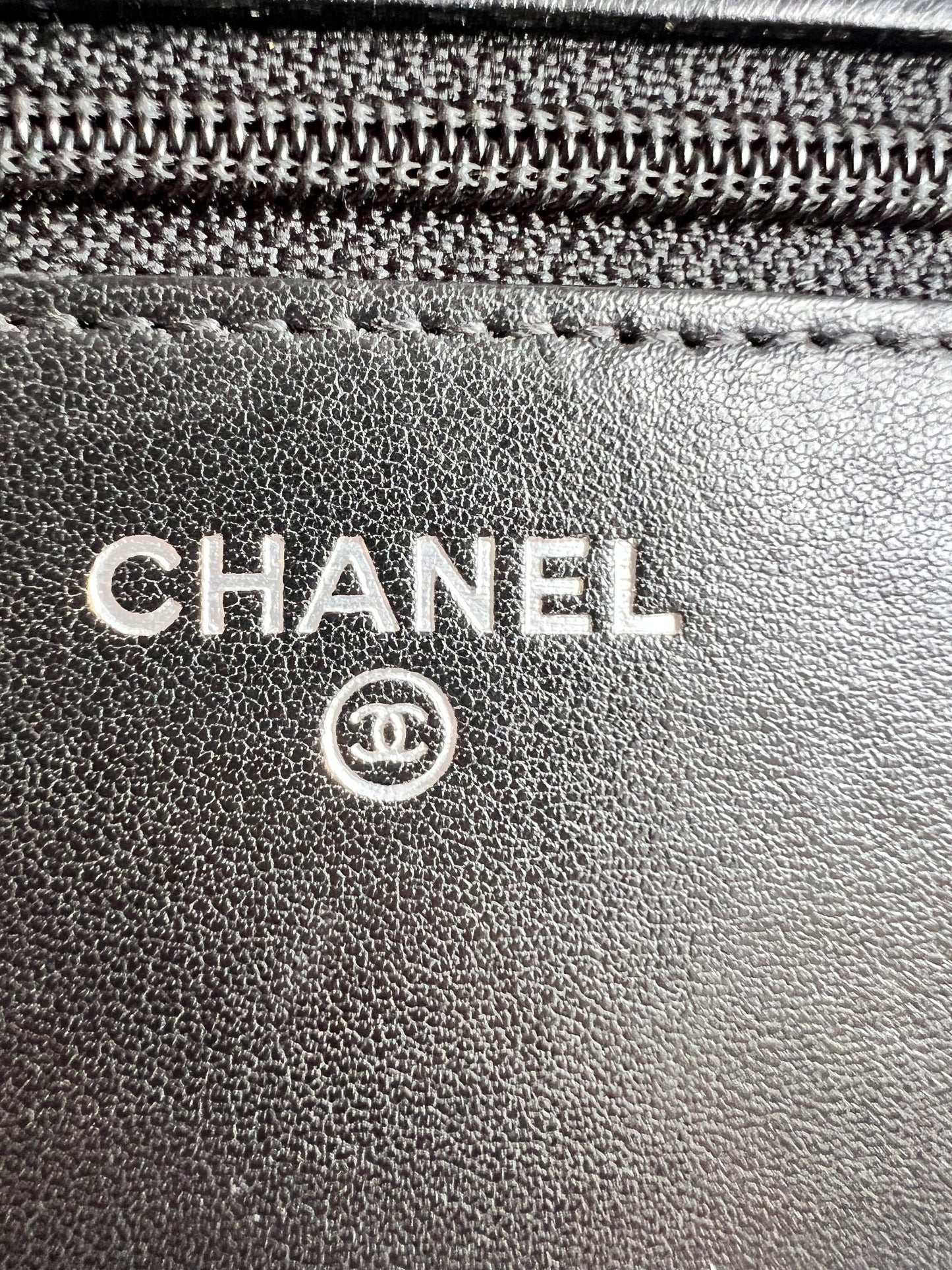 Chanel Wallet on Chain in Black Lambskin Silver Hardware (RRP £2,930)