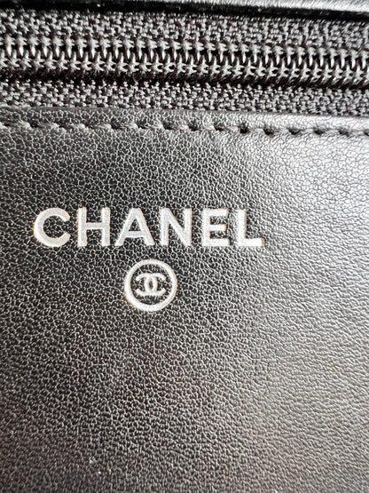 Chanel Wallet on Chain in Black Lambskin Silver Hardware (RRP £2,930)