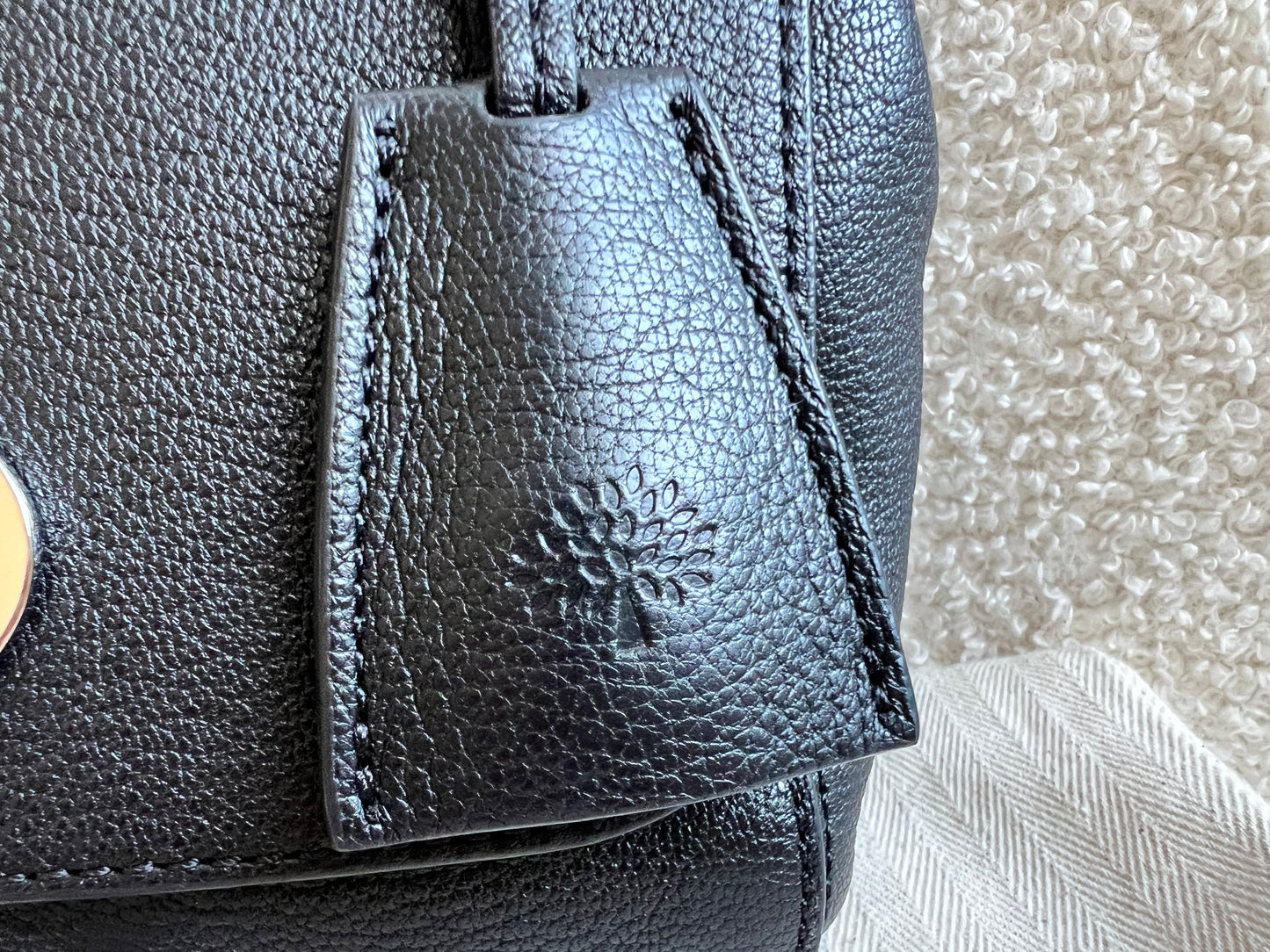 Mulberry Black Regular Lily with Silver Hardware (RRP £995)