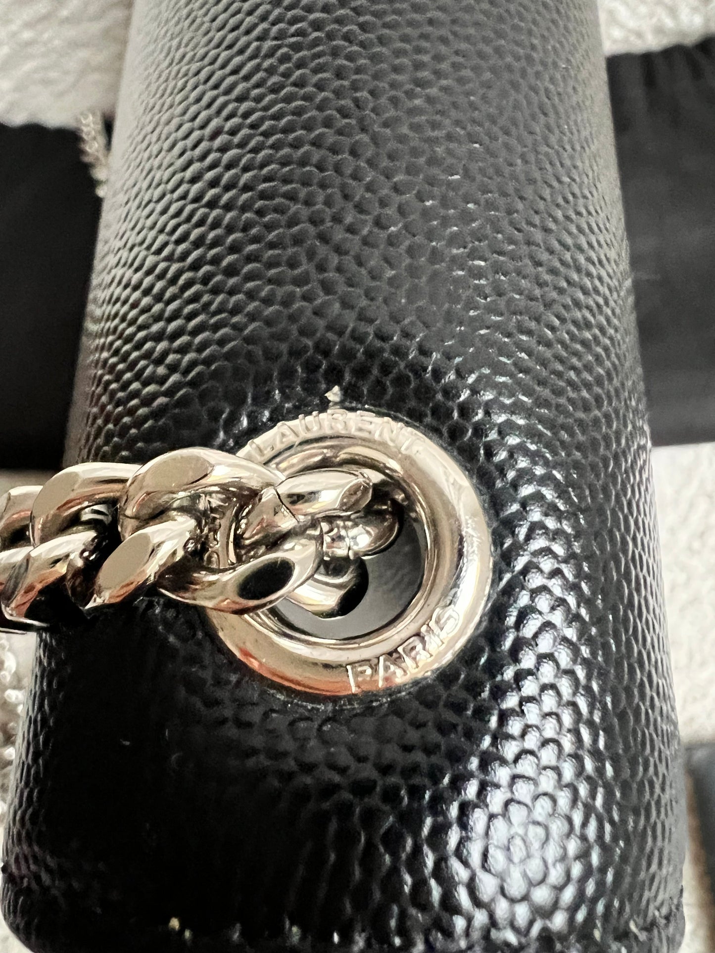Yves Saint Laurent (YSL) Black Medium Kate with Silver Hardware (RRP £1730)