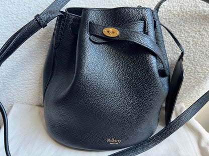 Mulberry Black Abbey Bucket Bag (RRP £695)