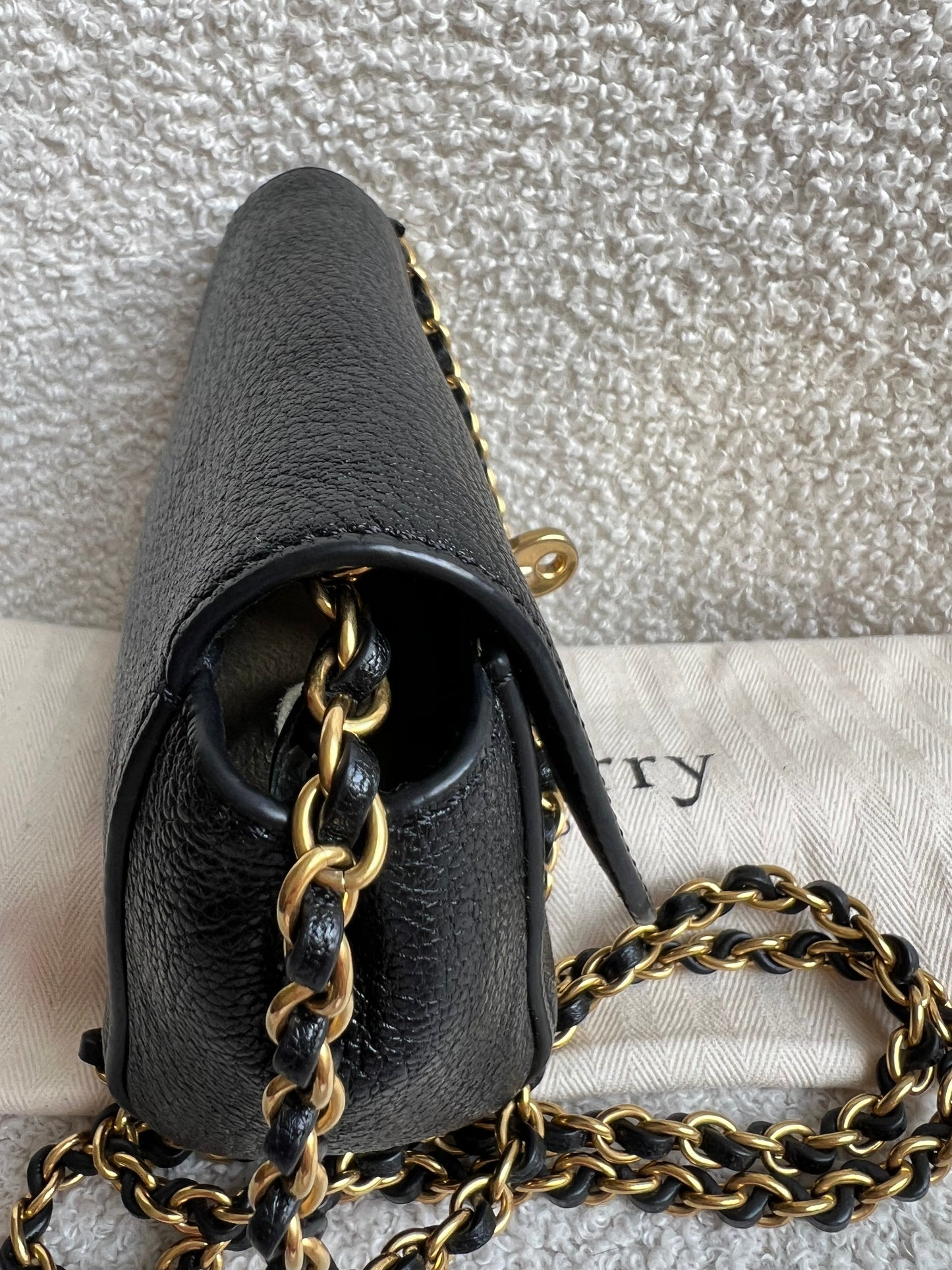 Mulberry Black Mini Lily with Gold Hardware (RRP £395)