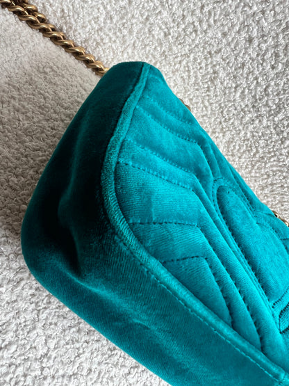 Gucci GG Mini Velvet Marmont Mini Shoulder Bag (RRP £1295)