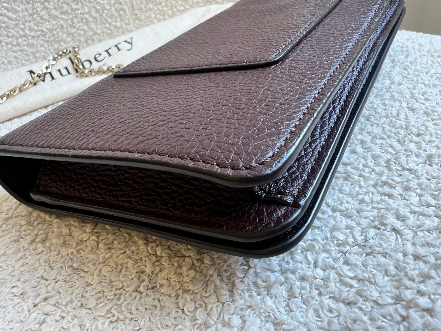 Mulberry Oxblood Bayswater Clutch (RRP £495)